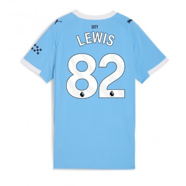 Manchester City Rico Lewis #82 Koszulka Podstawowa damskie 2025-26 Krótki Rękaw Manchester City Rico Lewis #82 Koszulka Podstawowa damskie 2025-26 Krótki Rękaw