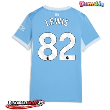 Manchester City Rico Lewis #82 Koszulka Podstawowa damskie 2026-27 Krótki Rękaw