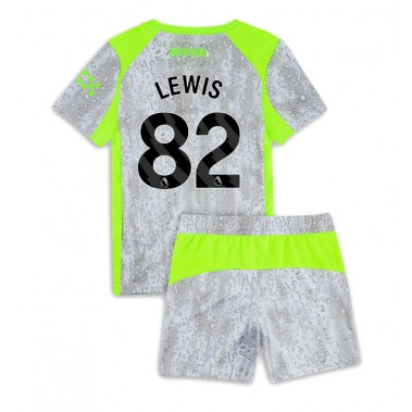 Manchester City Rico Lewis #82 Koszulka Trzecia dzieci 2025-26 Krótki Rękaw (+ krótkie spodenki)