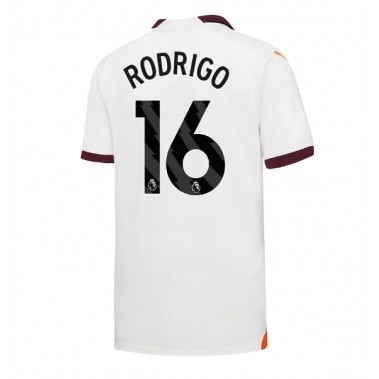 Manchester City Rodri Hernandez #16 Koszulka Wyjazdowa 2023-24 Krótki Rękaw