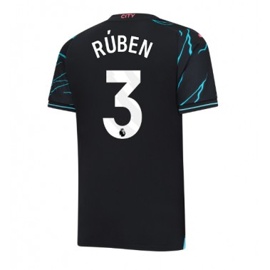 Manchester City Ruben Dias #3 Koszulka Trzecia 2023-24 Krótki Rękaw