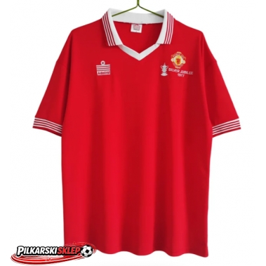 Manchester United 1977 Koszulka Retro Podstawowa Krótki Rękaw