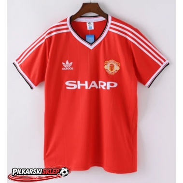 Manchester United 1983-1984 Koszulka Retro Podstawowa Krótki Rękaw