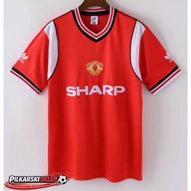 Manchester United 1984-1985 Koszulka Retro Podstawowa Krótki Rękaw