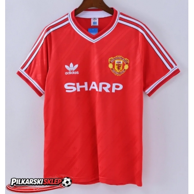 Manchester United 1986-1988 Koszulka Retro Podstawowa Krótki Rękaw