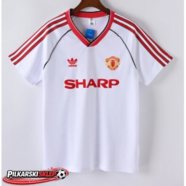Manchester United 1988-1990 Koszulka Retro Wyjazdowa Krótki Rękaw
