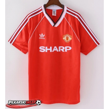 Manchester United 1989-1990 Koszulka Retro Podstawowa Krótki Rękaw
