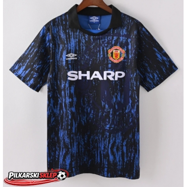 Manchester United 1992-1993 Koszulka Retro Wyjazdowa Krótki Rękaw