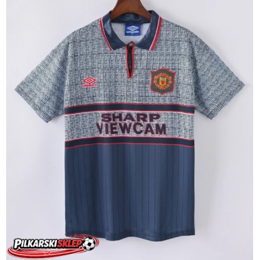 Manchester United 1995-1996 Koszulka Retro Wyjazdowa Krótki Rękaw