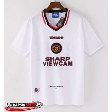 Manchester United 1996-1997 Koszulka Retro Wyjazdowa Krótki Rękaw