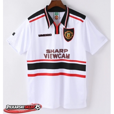 Manchester United 1998-1999 Koszulka Retro Wyjazdowa Krótki Rękaw
