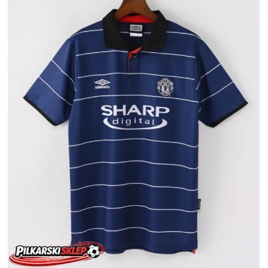 Manchester United 1999-2000 Koszulka Retro Wyjazdowa Krótki Rękaw