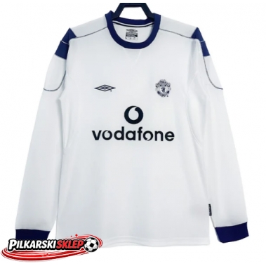 Manchester United 2000-2001 Koszulka Retro Wyjazdowa Długi Rękaw
