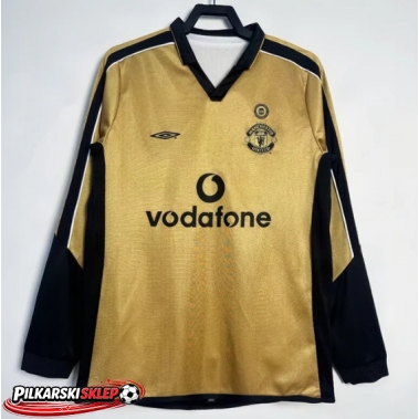 Manchester United 2001-2002 Koszulka Retro Trzecia Długi Rękaw