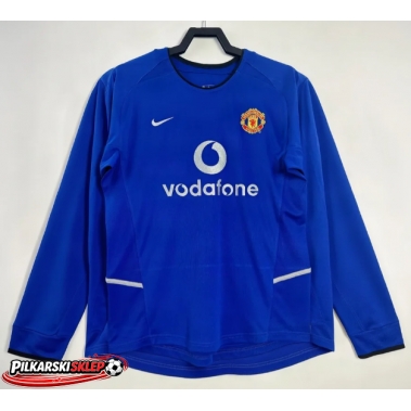 Manchester United 2002-2003 Koszulka Retro Trzecia Długi Rękaw