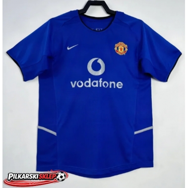 Manchester United 2002-2003 Koszulka Retro Trzecia Krótki Rękaw