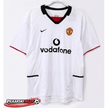 Manchester United 2002-2003 Koszulka Retro Wyjazdowa Krótki Rękaw