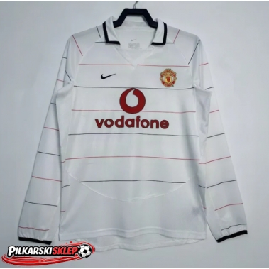 Manchester United 2003-2004 Koszulka Retro Trzecia Długi Rękaw