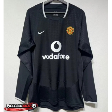 Manchester United 2003-2004 Koszulka Retro Wyjazdowa Długi Rękaw