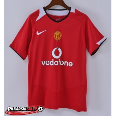 Manchester United 2004-2006 Koszulka Retro Podstawowa Krótki Rękaw