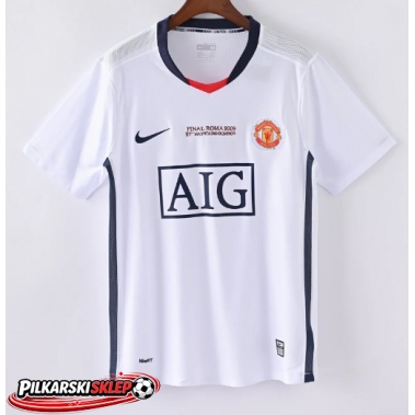 Manchester United 2008-2009 Koszulka Retro Wyjazdowa Krótki Rękaw
