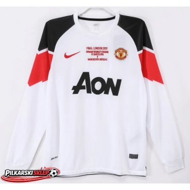 Manchester United 2010-2011 Koszulka Retro Wyjazdowa Długi Rękaw
