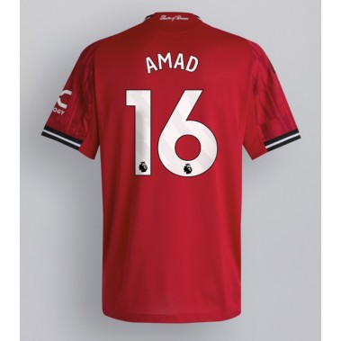 Manchester United Amad Diallo #16 Koszulka Podstawowa 2025-26 Krótki Rękaw Manchester United Amad Diallo #16 Koszulka Podstawowa 2025-26 Krótki Rękaw