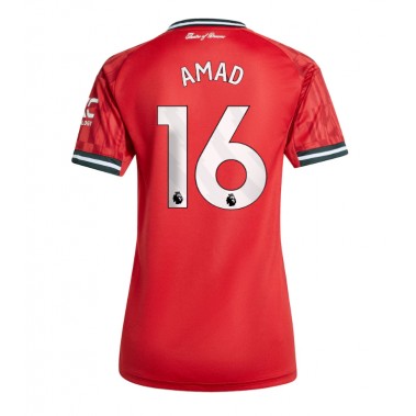 Manchester United Amad Diallo #16 Koszulka Podstawowa damskie 2025-26 Krótki Rękaw Manchester United Amad Diallo #16 Koszulka Podstawowa damskie 2025-26 Krótki Rękaw