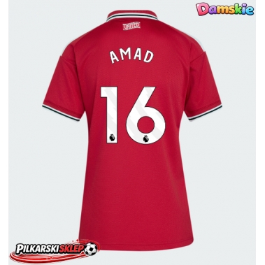 Manchester United Amad Diallo #16 Koszulka Podstawowa damskie 2026-27 Krótki Rękaw