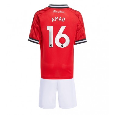 Manchester United Amad Diallo #16 Koszulka Podstawowa dzieci 2025-26 Krótki Rękaw (+ krótkie spodenki) Manchester United Amad Diallo #16 Koszulka Podstawowa dzieci 2025-26 Krótki Rękaw (+ krótkie spodenki)