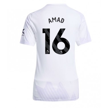 Manchester United Amad Diallo #16 Koszulka Wyjazdowa damskie 2025-26 Krótki Rękaw Manchester United Amad Diallo #16 Koszulka Wyjazdowa damskie 2025-26 Krótki Rękaw