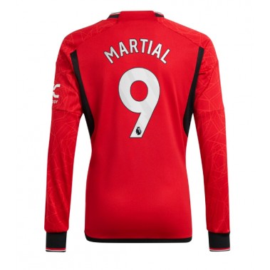 Manchester United Anthony Martial #9 Koszulka Podstawowa 2023-24 Długi Rękaw