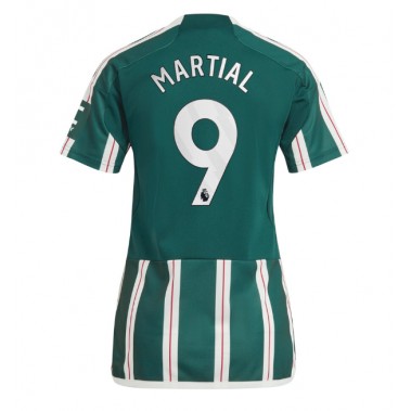 Manchester United Anthony Martial #9 Koszulka Wyjazdowa damskie 2023-24 Krótki Rękaw
