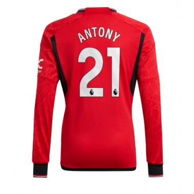 Manchester United Antony #21 Koszulka Podstawowa 2023-24 Długi Rękaw