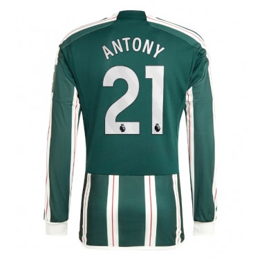 Manchester United Antony #21 Koszulka Wyjazdowa 2023-24 Długi Rękaw