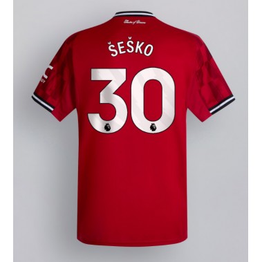 Manchester United Benjamin Sesko #30 Koszulka Podstawowa 2025-26 Krótki Rękaw Manchester United Benjamin Sesko #30 Koszulka Podstawowa 2025-26 Krótki Rękaw