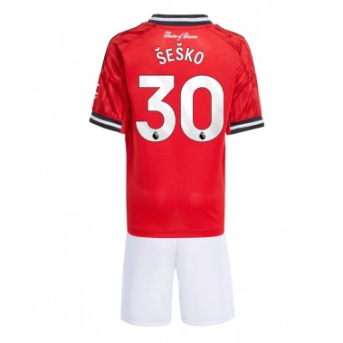 Manchester United Benjamin Sesko #30 Koszulka Podstawowa dzieci 2025-26 Krótki Rękaw (+ krótkie spodenki) Manchester United Benjamin Sesko #30 Koszulka Podstawowa dzieci 2025-26 Krótki Rękaw (+ krótkie spodenki)