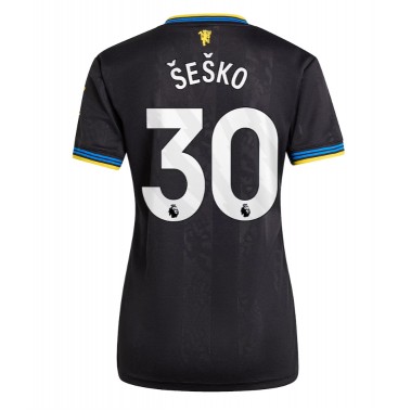 Manchester United Benjamin Sesko #30 Koszulka Trzecia damskie 2025-26 Krótki Rękaw Manchester United Benjamin Sesko #30 Koszulka Trzecia damskie 2025-26 Krótki Rękaw