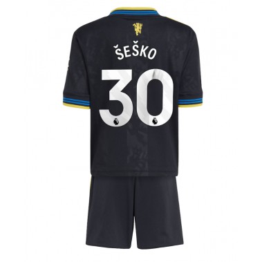 Manchester United Benjamin Sesko #30 Koszulka Trzecia dzieci 2025-26 Krótki Rękaw (+ krótkie spodenki) Manchester United Benjamin Sesko #30 Koszulka Trzecia dzieci 2025-26 Krótki Rękaw (+ krótkie spodenki)