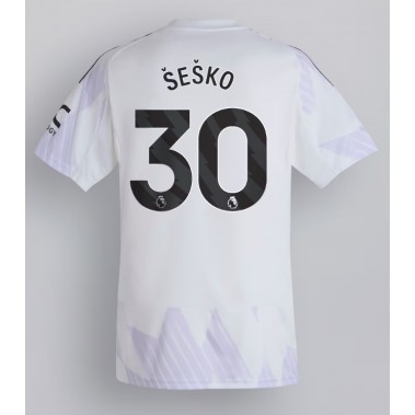 Manchester United Benjamin Sesko #30 Koszulka Wyjazdowa 2025-26 Krótki Rękaw Manchester United Benjamin Sesko #30 Koszulka Wyjazdowa 2025-26 Krótki Rękaw