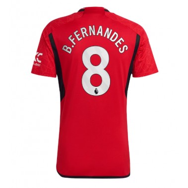 Manchester United Bruno Fernandes #8 Koszulka Podstawowa 2023-24 Krótki Rękaw