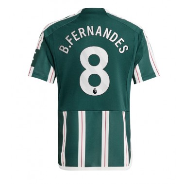Manchester United Bruno Fernandes #8 Koszulka Wyjazdowa 2023-24 Krótki Rękaw