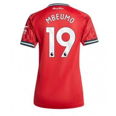 Manchester United Bryan Mbeumo #19 Koszulka Podstawowa damskie 2025-26 Krótki Rękaw Manchester United Bryan Mbeumo #19 Koszulka Podstawowa damskie 2025-26 Krótki Rękaw