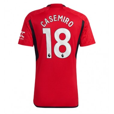 Manchester United Casemiro #18 Koszulka Podstawowa 2023-24 Krótki Rękaw