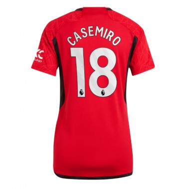 Manchester United Casemiro #18 Koszulka Podstawowa damskie 2023-24 Krótki Rękaw