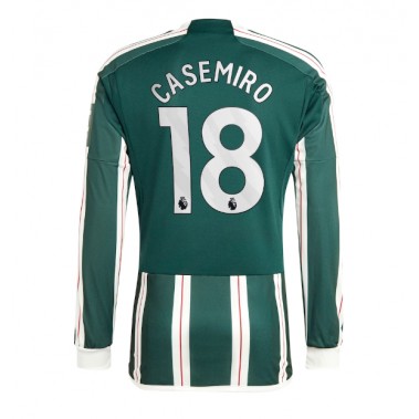 Manchester United Casemiro #18 Koszulka Wyjazdowa 2023-24 Długi Rękaw