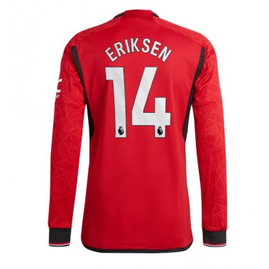 Manchester United Christian Eriksen #14 Koszulka Podstawowa 2023-24 Długi Rękaw