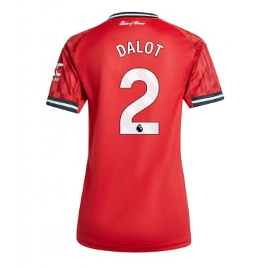 Manchester United Diogo Dalot #2 Koszulka Podstawowa damskie 2025-26 Krótki Rękaw Manchester United Diogo Dalot #2 Koszulka Podstawowa damskie 2025-26 Krótki Rękaw