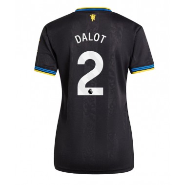 Manchester United Diogo Dalot #2 Koszulka Trzecia damskie 2025-26 Krótki Rękaw Manchester United Diogo Dalot #2 Koszulka Trzecia damskie 2025-26 Krótki Rękaw