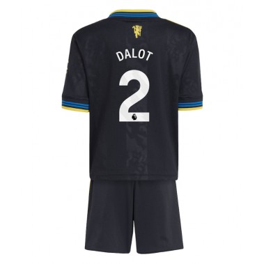 Manchester United Diogo Dalot #2 Koszulka Trzecia dzieci 2025-26 Krótki Rękaw (+ krótkie spodenki) Manchester United Diogo Dalot #2 Koszulka Trzecia dzieci 2025-26 Krótki Rękaw (+ krótkie spodenki)